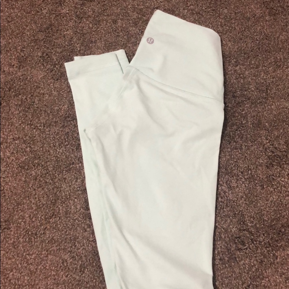 Mint Lululemon leggings-2nd photo shows true color